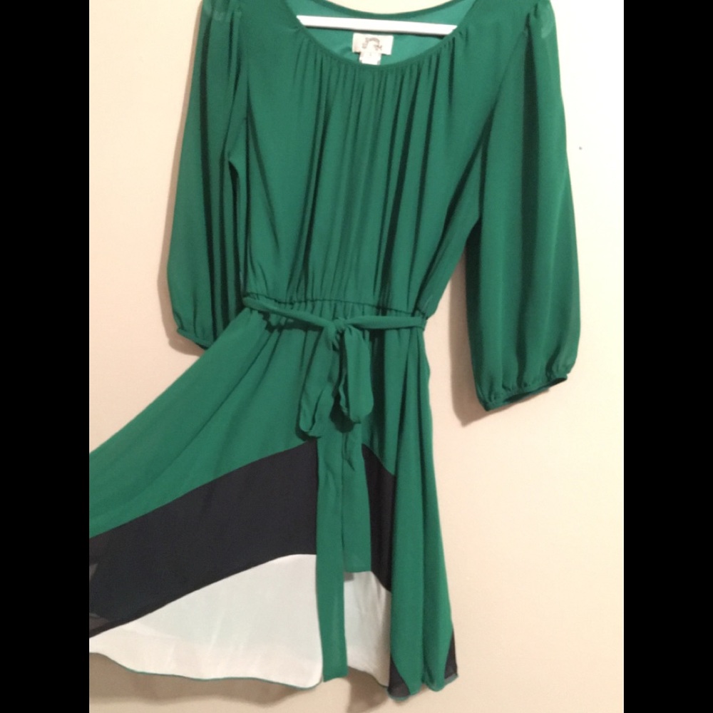 Sheer chevron dress